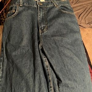 these are long boot cut Calvin Klein jeans